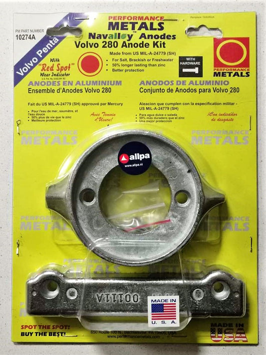 Anode Kit Volvo Penta 280 10274A