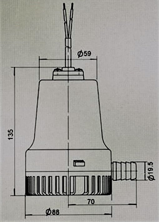 Water pump 12V 38L/min