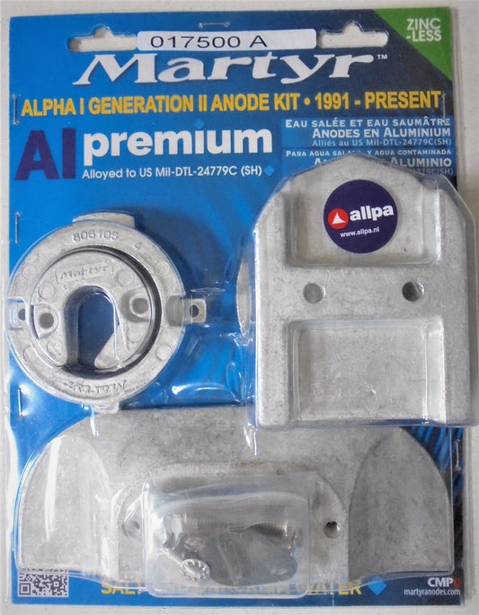 Anode Kit Mercruiser Alpha One Gen II Mercury  888756Q03