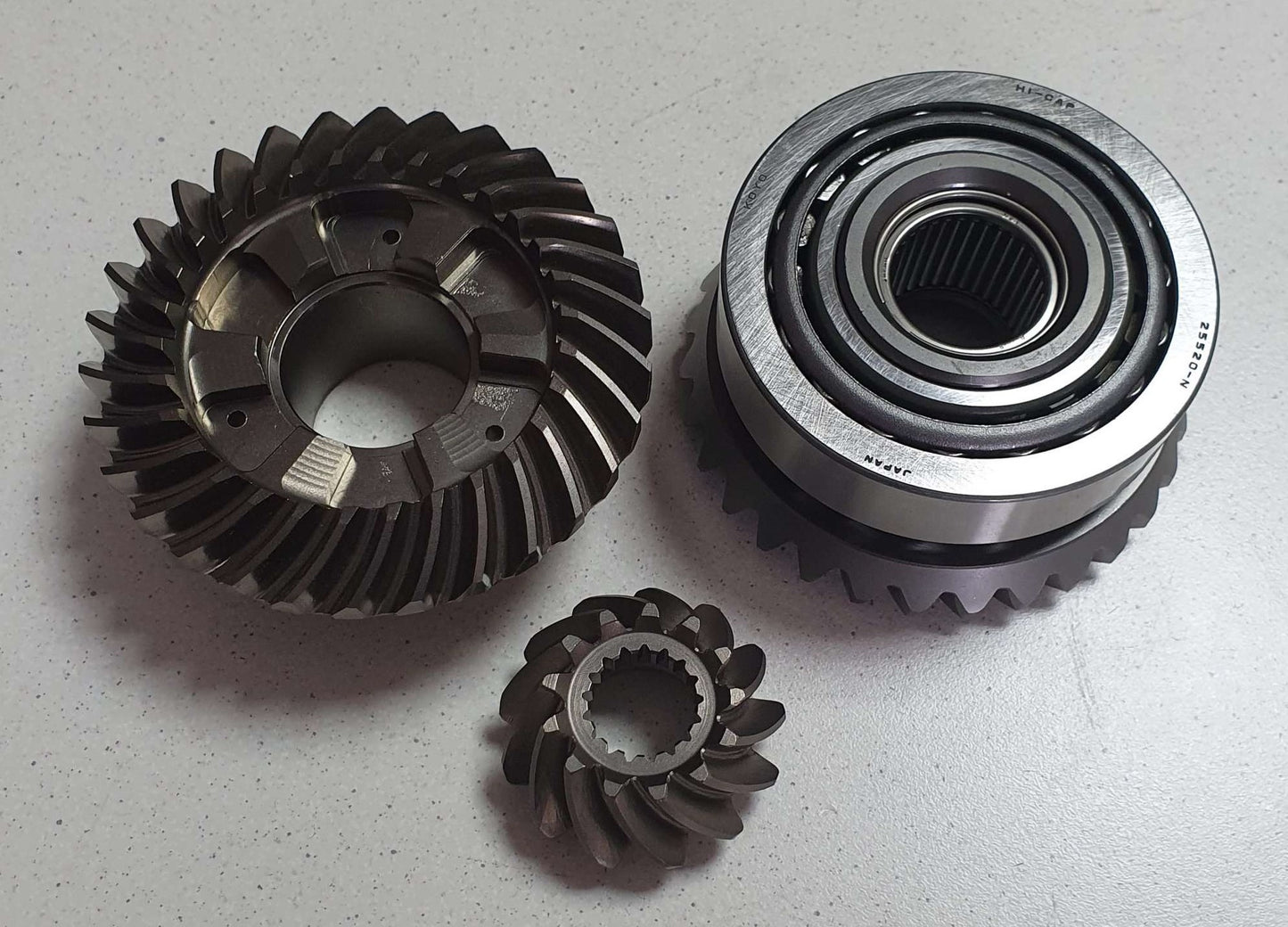 Gear set Mercury / Mariner 30 - 125 HP (3 & 4-CYL.) 4 & 2 Stroke, 43-859472A3; 43-44484; 43-850034T