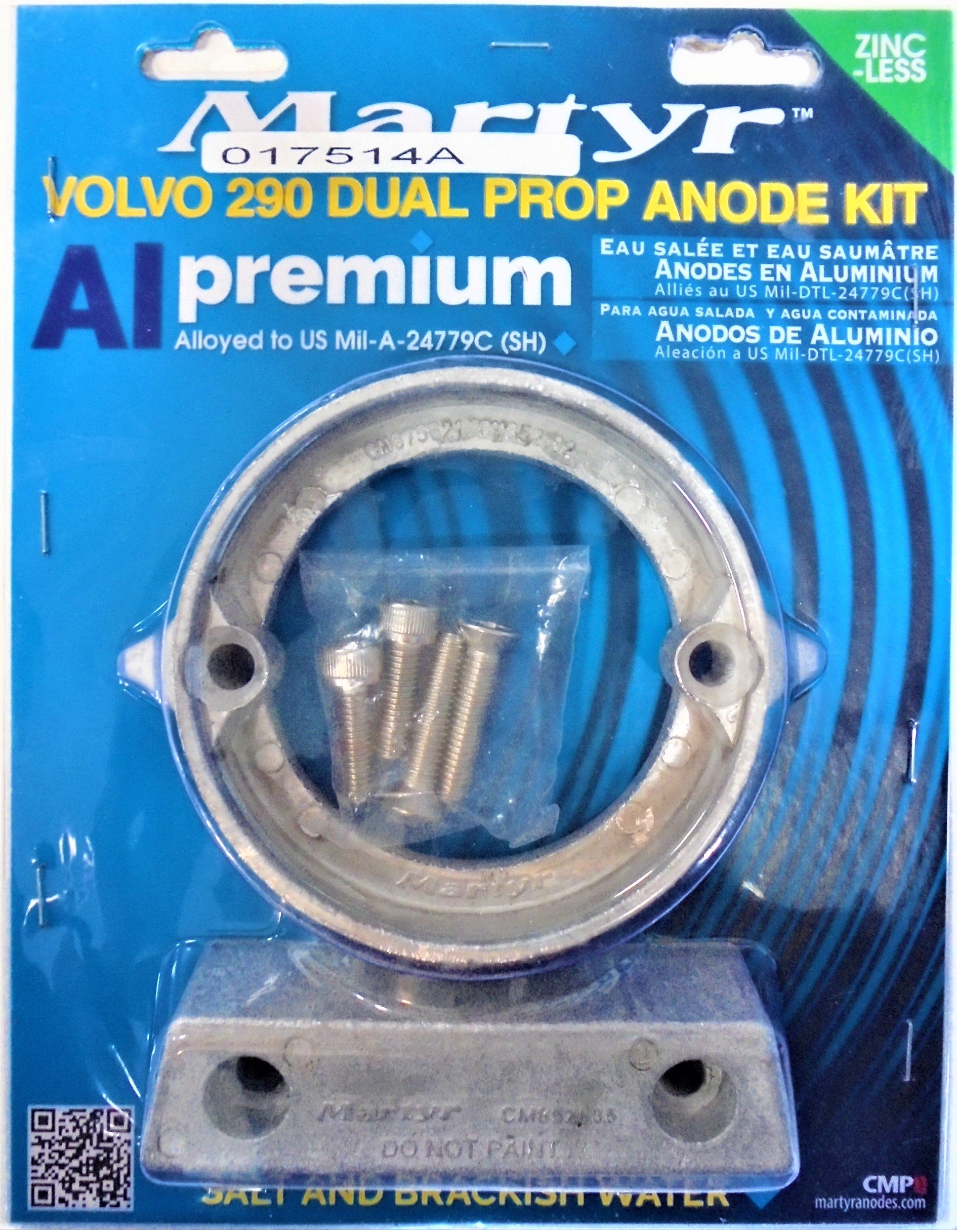Anode Zinc Barreau Volvo Duo Prop 290 - Réf OEM 852835 Anode Zinc Barreau Volvo Duo Prop 290 - Réf OEM 852835