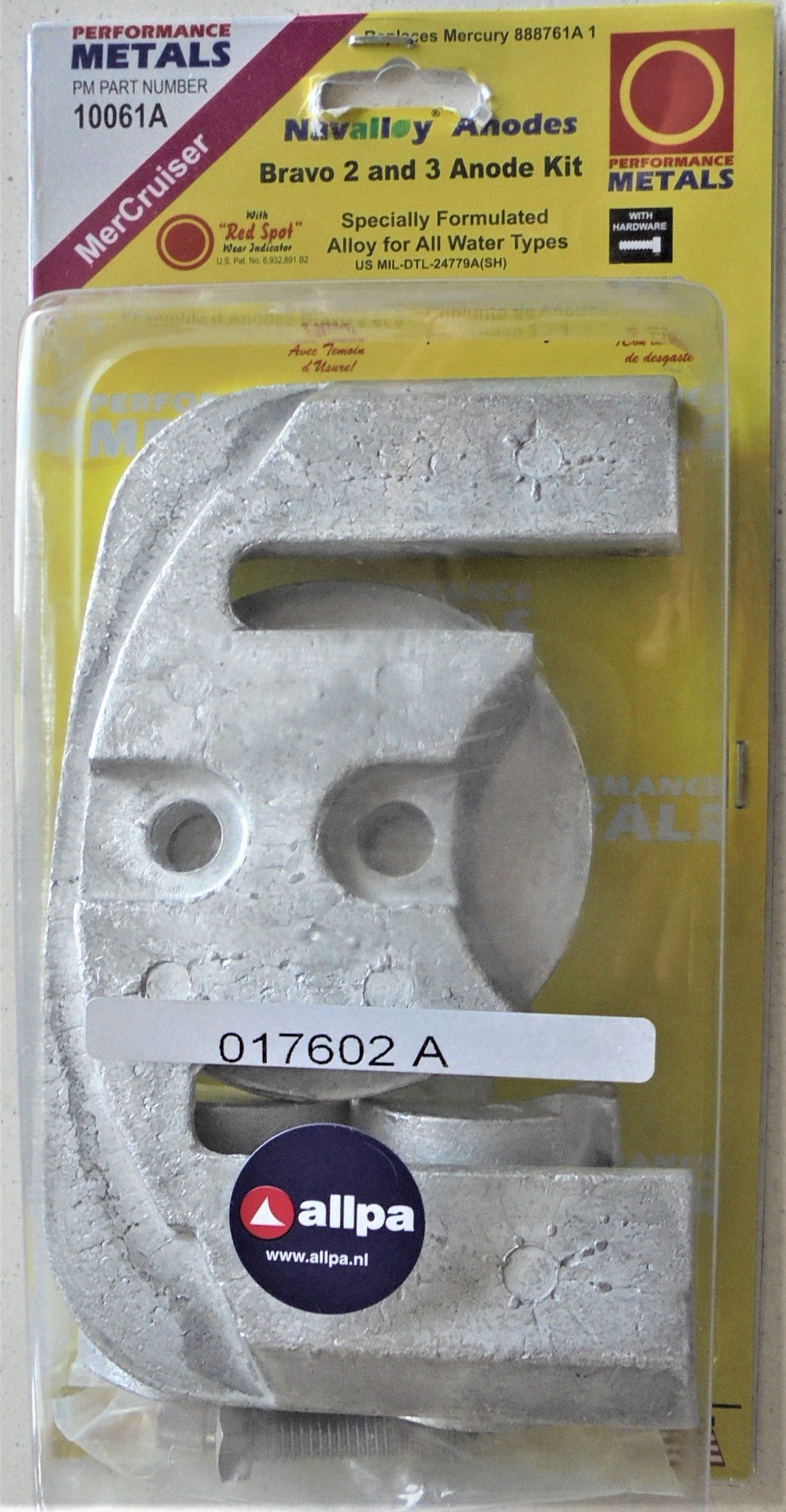 Anode Kit Mercruiser Bravo II Bravo III  10061A (888761А1)