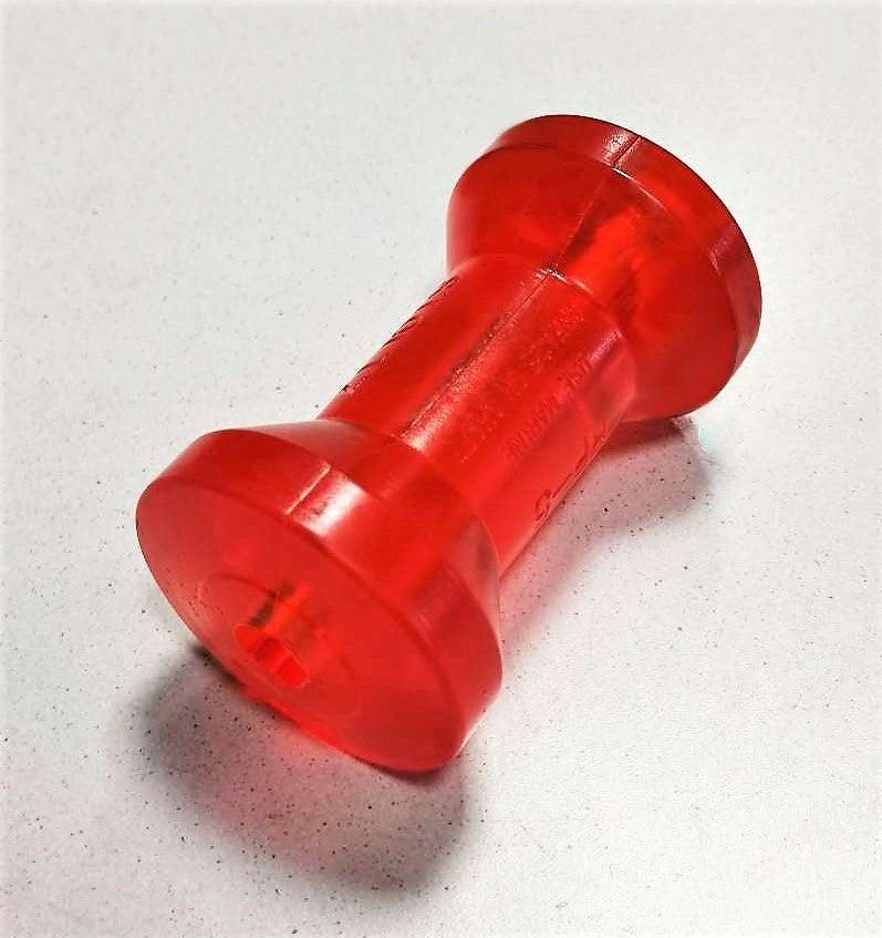 Wobble roller smooth polyurethane 127xØ73xØ47mm, hole Ø16mm