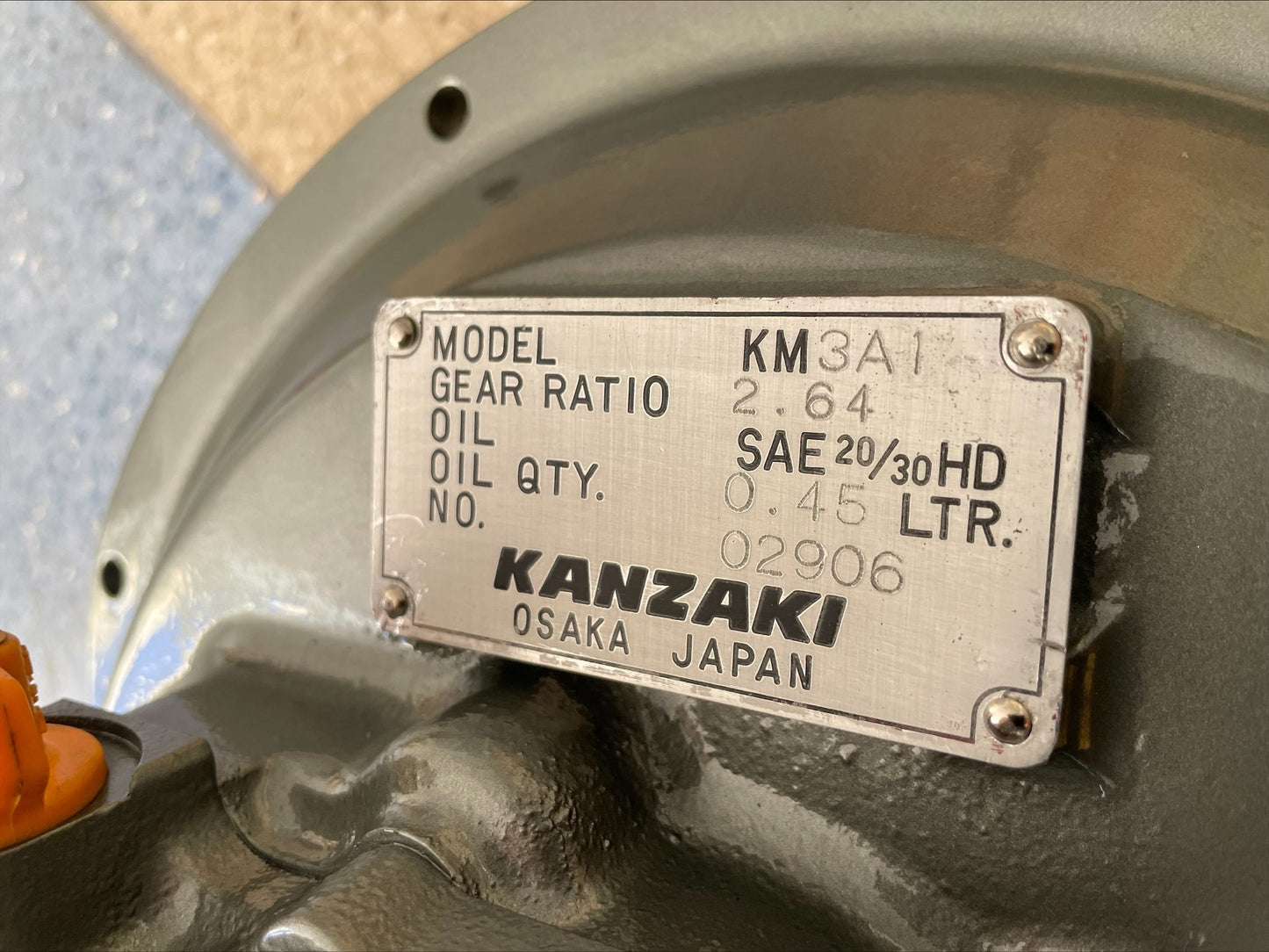 Gearbox KANZAKI KM3A1 Ratio 2.64 for Yanmar 3JH engines