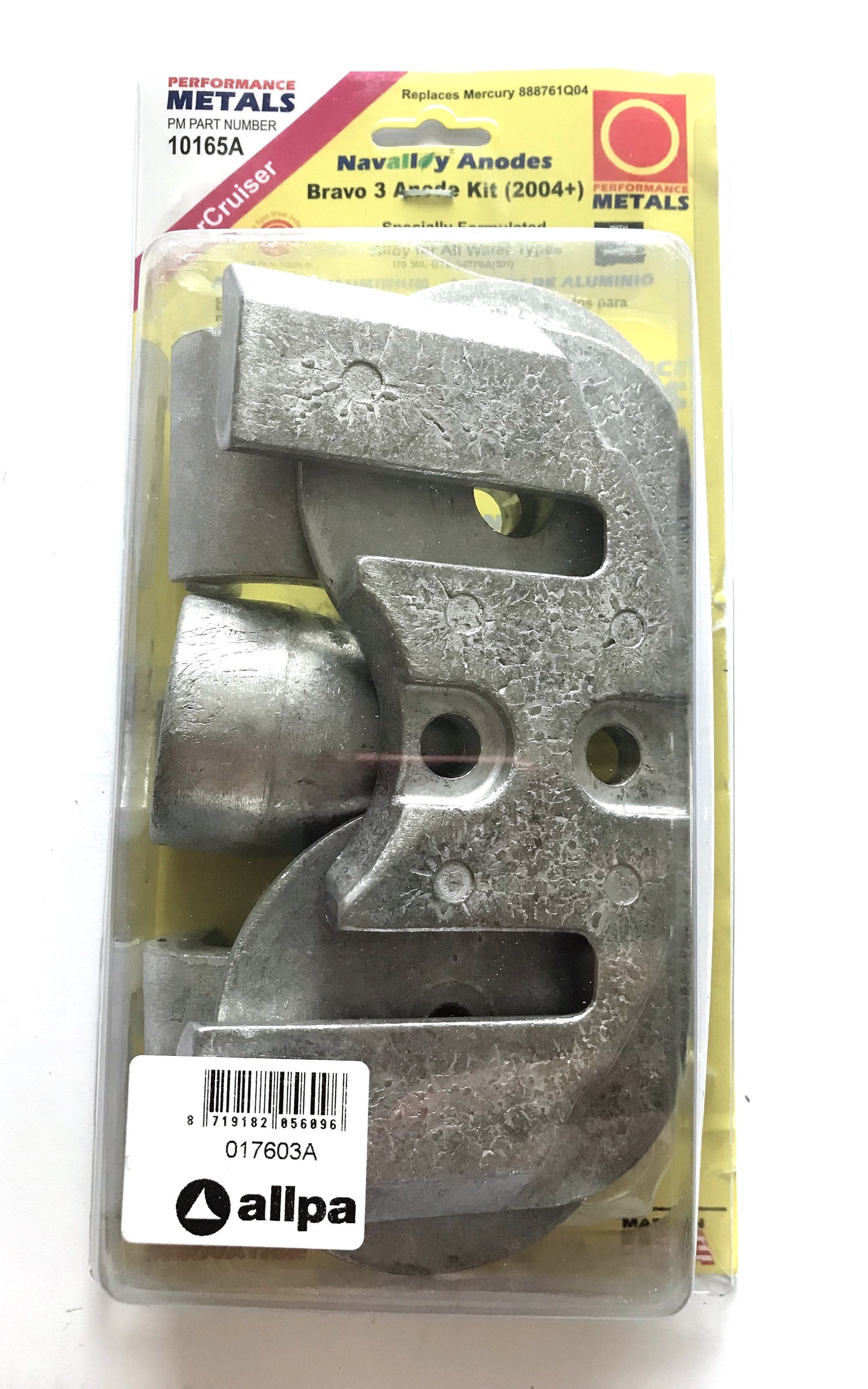 Anode set for Mercruiser Bravo III 888761Q02