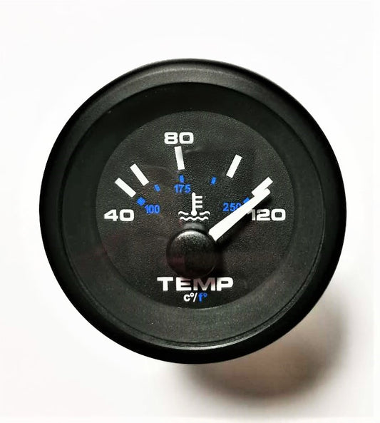 Water temperature gauge 40-120°C (100-250F°) (VDO) ø 52mm