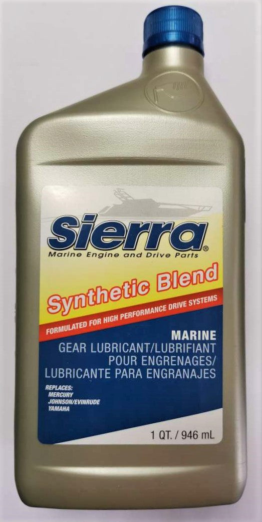 Synthetic Lower Unit Gear Oil for Outboards and Sterndrives